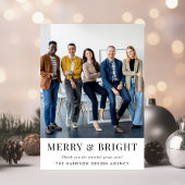 Zakelijke Logo QR Code Foto Zakelijke Kerstmis Feestdagenkaart