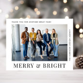 Zakelijke Logo QR Code Foto Zakelijke Kerstmis Feestdagenkaart