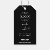 Zakelijke Logo QR Code Hang Labels Prijs Maat Cadeaulabel (Voorkant)