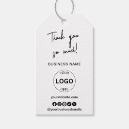 Zakelijke Logo QR Code Hang Labels Review ons Cadeaulabel
