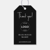 Zakelijke Logo QR Code Hang Labels Volg ons! Cadeaulabel (Voorkant)