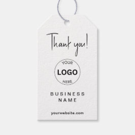 Zakelijke Logo QR Code Hang Labels Volg ons! Cadeaulabel