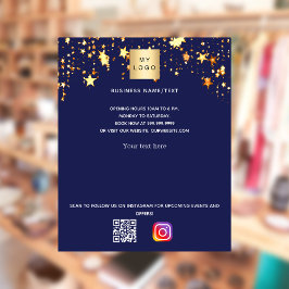 Zakelijke logo qr code instagram flyer