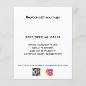 Zakelijke logo QR-code Instagram-promotie Flyer (Voorkant)