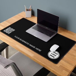 Zakelijke Logo & QR Code l Promotie Zwart Wit Bureaumat