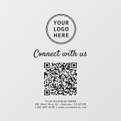 Zakelijke Logo QR-code Maak contact met ons Raamsticker (Vel)