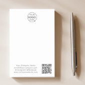 Zakelijke Logo | QR-code min. eenvoudig wit Post-it® Notes