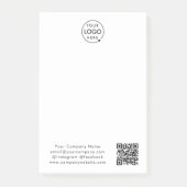 Zakelijke Logo | QR-code min. eenvoudig wit Post-it® Notes (Voorkant)
