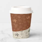 Zakelijke Logo QR Code Moderne professionele koffi Papieren Bekers (Achterkant)