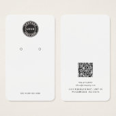 Zakelijke Logo QR Code Oorbel Aangepaste Display K Visitekaartje (Voorkant /achterkant)