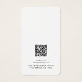 Zakelijke Logo QR Code Oorbel Aangepaste Display K Visitekaartje (Achterkant)