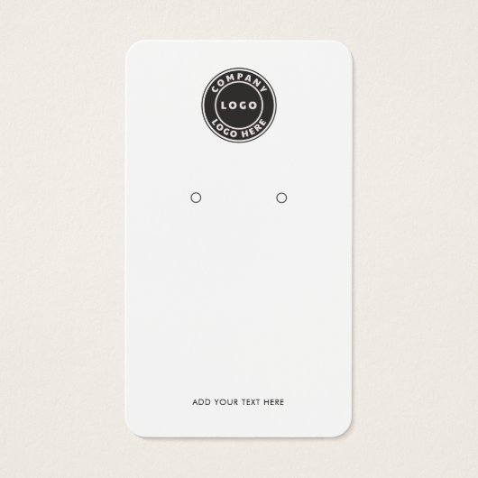 Zakelijke Logo QR Code Oorbel Aangepaste Display K Visitekaartje (Voorkant)