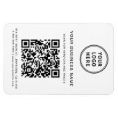Zakelijke Logo QR Code Promotie Magneet (Horizontaal)
