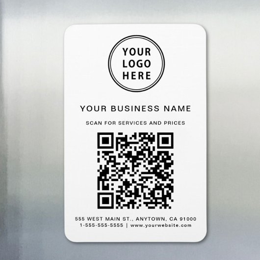 Zakelijke Logo QR Code Promotie Magneet