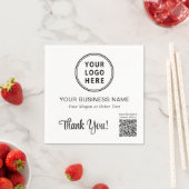Zakelijke Logo QR Code Promotie Servet (Insitu)