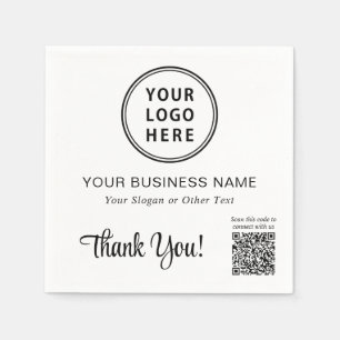 Zakelijke Logo QR Code Promotie Servet
