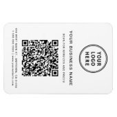 Zakelijke Logo QR Code Promotioneel Magneet (Horizontaal)