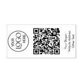 Zakelijke Logo QR Code Promotionele Moderne Zelfinktende Stempel (Design)