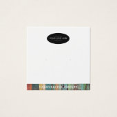 Zakelijke Logo QR Code Stud Oorbel Display Kaart (Voorkant)