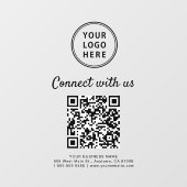 Zakelijke Logo QR-code Verbind met ons Raamsticker (Vel)
