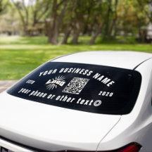 Zakelijke logo QR code Vinyl Auto Truck Window Dec