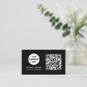 Zakelijke Logo QR Code Visitekaartje (Staand voorkant)
