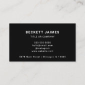 Zakelijke Logo QR Code Visitekaartje (Achterkant)