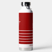 Zakelijke logo QR code website Red White Holiday Waterfles (Links)