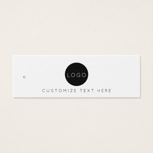 Zakelijke Logo QR-codelabel Hang Label Mini Visitekaartjes (Voorkant)