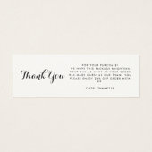 Zakelijke Logo QR-codelabel Hang Label Mini Visitekaartjes (Achterkant)