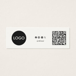 Zakelijke Logo QR-codelabel Hang Label Mini Visitekaartjes