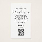 Zakelijke Logo QR-codelabel Hang Label Visitekaartje (Achterkant)