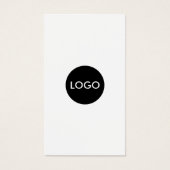 Zakelijke Logo QR-codelabel Hang Label Visitekaartje (Voorkant)