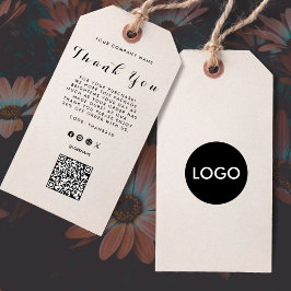 Zakelijke Logo QR-codelabel Hang Label Visitekaartje