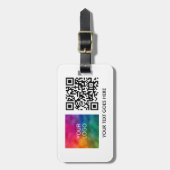 Zakelijke Logo QR codenaam Tekst Sjabloon Bagagelabel (Voorkant verticaal)