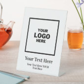 Zakelijke logo reclamebord met voetstuk (Insitu)