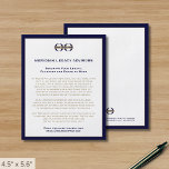 Zakelijke Logo-reclamebrochure Flyer<br><div class="desc">Een eenvoudige aangepaste marine blauw en goud business flyer sjabloon in een moderne minimalistische stijl die gemakkelijk kan worden bijgewerkt met uw bedrijf logo,  contactgegevens en aangepaste flyer tekst. Ideaal voor marketingproducten,  services,  promoties,  prijzen voor evenementen en meer. Perfect voor zakelijke professionals die hun merkaanwezigheid willen verbeteren.</div>