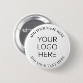 Zakelijke Logo Ronde Button 5,7 Cm (Voorkant /achterkant)