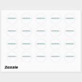 Zakelijke logo ronde sticker (Vel)
