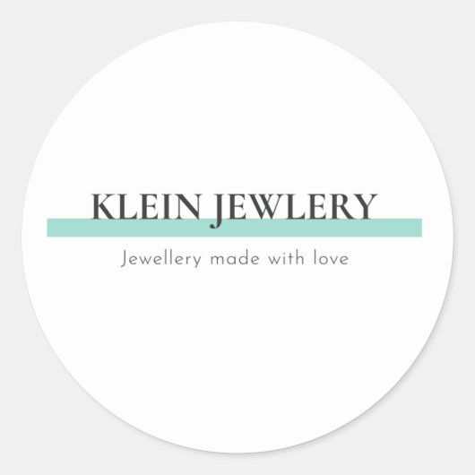 Zakelijke logo ronde sticker (Voorkant)