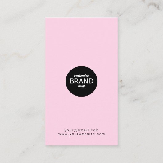 Zakelijke Logo Roze Blush Professional Loyalty (Achterkant)