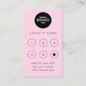 Zakelijke Logo Roze Blush Professional Loyalty (Voorkant)