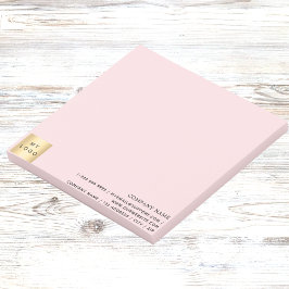 Zakelijke logo roze post-it® notes