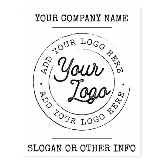 Zakelijke Logo Rubberstempel (Afrduk)