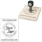 Zakelijke Logo Rubberstempel (Gestempeld)