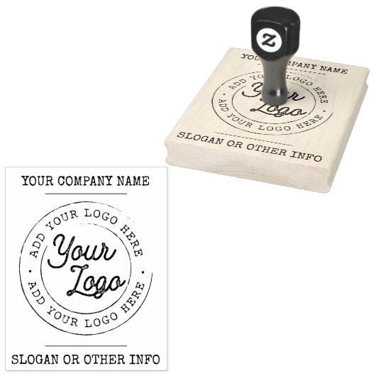 Zakelijke Logo Rubberstempel (Gestempeld)