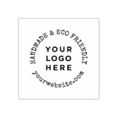 Zakelijke Logo Rustieke Handgemaakte Website Aange Rubberstempel (Afrduk)