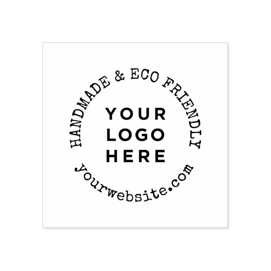 Zakelijke Logo Rustieke Handgemaakte Website Aange Rubberstempel (Afrduk)