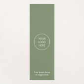 Zakelijke Logo Sage Groene Yogamat (Voorkant)