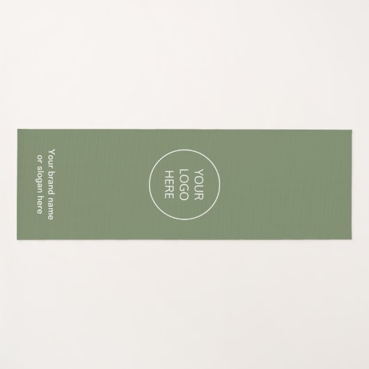 Zakelijke Logo Sage Groene Yogamat (Voorkant (horizontaal))